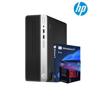 HP컴퓨터 i7-8700 PoDesk 400 G6 SFF 사무용 가정용 업무용 정품 윈도우11Po 탑재 데스크탑 PC 본체, WIN11 Po, 256GB, 8GB, 블랙