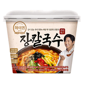 하이면 장칼국수 즉석용기큰컵 206g, 6개