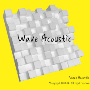 [Wave Acoustic 웨이브어쿠스틱]음향 디퓨저/음향판디퓨저/흡음재 사운드디퓨저 방음인테리어, 1개