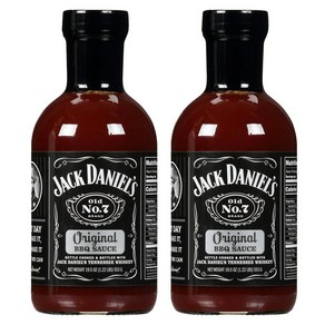 Jack Daniels Oiginal BBQ Sauce 잭다니엘 올드 넘버세븐 오리지널 바비큐 소스 553g 2병, 2개