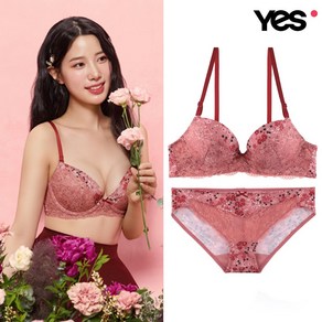 [매장정품] 예스 VINTAGE FLOWER 삼각팬티 세트 YSWBW801YSWPW801