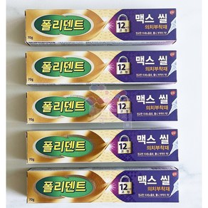 폴리덴트 맥스씰 의치 부착재 70g x5개, 1개입, 5개