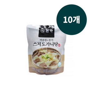 [백종원] 본가 스지 도가니탕 700g *10팩, 10개