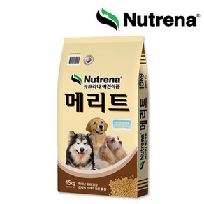 뉴트리나 메리트 애견사료, 15kg × 1개, 곡물, 1개