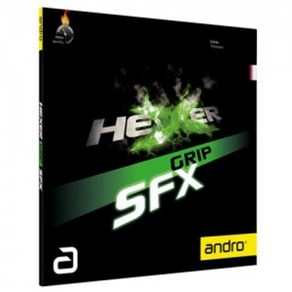 [ANDRO] [안드로] 헥서 그립 SFX (Hexe Gip SFX) 평면러버, BLACK 2.1mm, 1개