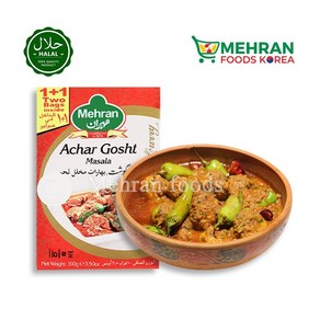 MEHRAN Acha Gosht Masala (Spices) 100g 메란 아차르 고쉬트 마살라 (향신료), 1개