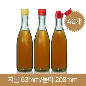 경진기업 청참기름350ml 숏캡 40개, 40개 1BOX[무료배송], 빨강반 노랑반