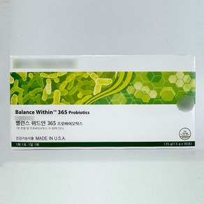 뉴트리라이트 밸런스 위드인 365 프로바이오틱스 유산균, 1.5g, 90개