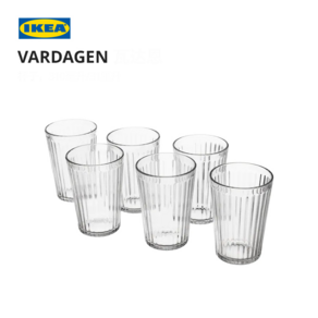 IKEA 이케아 VARDAGEN 바르다겐 유리컵 6개 세트, 200ml