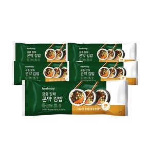 [무료배송/당일출고] 프레시지 곤약 김밥 궁중잡채맛, 5개, 220g