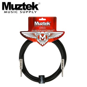 Muztek Pue Sound PS-300/500/300L 기타 베이스 케이블, PS-300L 한쪽 L자 3m, 1개