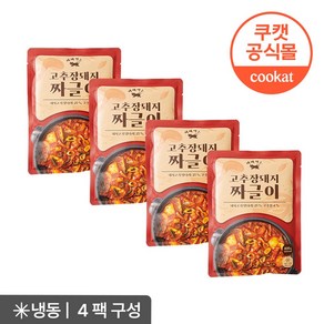 원팩쿠캣 비벼먹는 고추장돼지짜글이 400g X 4팩