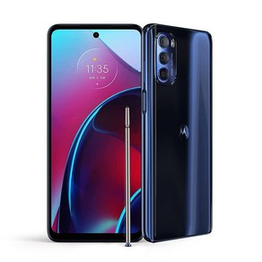 Motoola 모토 G 스타일러스 5G (2022) 언락 8/256 GB 50MP 카메라 스틸 블루, Twilight Blue, 1개