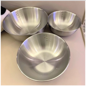 ukotee베이킹 멀티 믹싱볼 세트304스텐 믹싱볼3종세트, 17CM+19CM+24.5CM, 1개