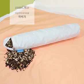 잠오케이 편백칩+메밀 베개, 타스란(화이트), 1개