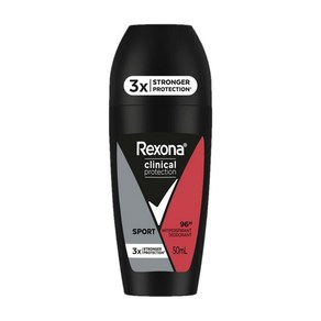 렉소나 남성 크리니컬 프로텍션 스포츠 데오드란트 롤온 50ml Rexona Men Deodoant, 1개