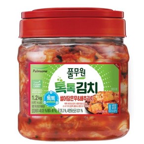 풀무원 톡톡 무&배추김치 PET, 1.2kg, 1개