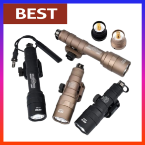 SUREFIRE WADSN 에어소프트 슈어파이어 미니 스카우트 라이트 M300C M300B M600U 무기 라이트 라이플 AR15 HK416 M4 사냥 LED 손전등 랜턴