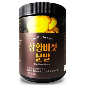 헬로우그린 국내산 상황 버섯 분말 50g(통), 1개