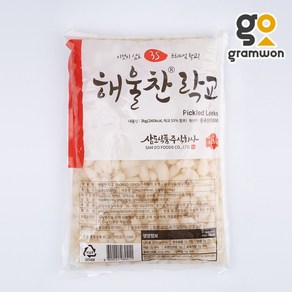 파우치 락교 3kg 해울찬 일식 락교 대용량 업소용 반찬, 1개