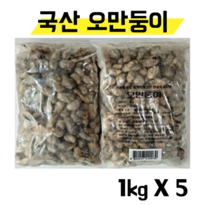 국내산 냉동 오만둥이 5KG 미더덕 (1KGX5팩)