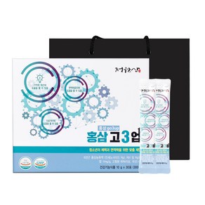 정원삼 홍삼스틱 고3업 + 쇼핑백, 30회분, 300g, 1박스