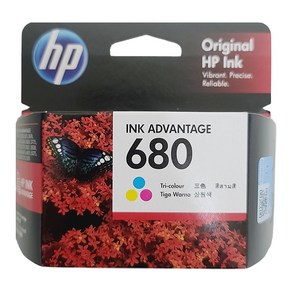 HP 정품잉크 3색 칼라 F6V26AA No680 데스크젯잉크 어드밴티지 1115