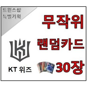 KT 위즈 야구 포토카드 랜덤카드 30장 트윈스샵 야구카드 야구팬 선물 수집, 1개