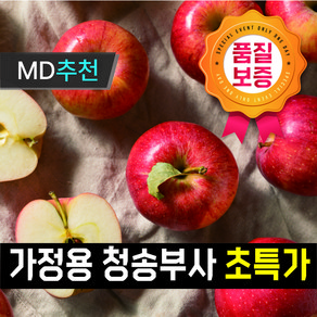 [초특가이벤트] 청송 부사 달달한 가정용 랜덤과 파격 초특가이벤트, 1박스, 가정용 랜덤과 2kg