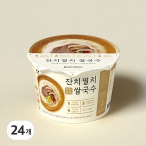 네이처빌 한끼든든 쌀국수 24개입 멸치맛, 92g, 24개