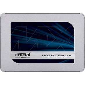 Citical MX500 500GB 3D NAND SATA 2.5인치 내장 SSD 최대 560MBs CT500MX500SSD1Z, 1개