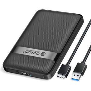 ORICO 2.5 하드 드라이브 인클로저 2.5인치 7mm 9.5mm SSD HDD 최대 6TB UASP 지원 블랙2577U3용 공구가 필요 없는 5Gbps USB 3.0에서, USB 3.0, USB 3.0