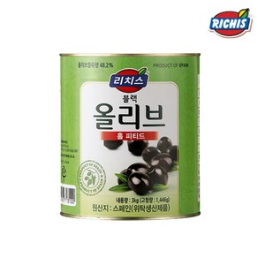 리치스 업소용 대용량 블랙올리브 홀 3kg, 1개