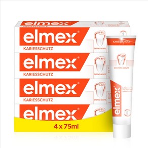 엘멕스 elmex 불소치약 75 ml x4 선물용 고농축 치약 DM 추천템 기념품 디엠 데엠 쇼핑리스트, 1개, 75ml