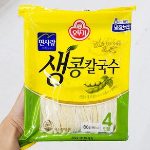 오뚜기 생 콩칼국수면 4인 냉장 600G, 2개, 2개