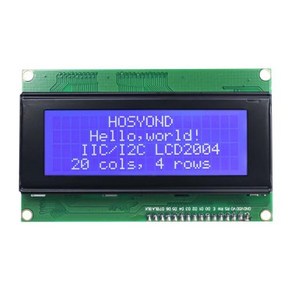 아두이노 라즈베리 파이용 인터페이스 어댑터 모듈 IIC I2C 2004 LCD 모듈 20x04 문자 LCD 블루 스크린 디스플레이 1 개 3 개, 1개