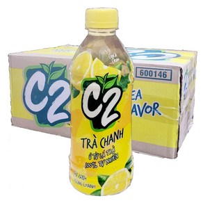 베트남 음료 녹차 CHANH TRA XANH 씨투 C2 LEMON GREEN TEA 레몬그린티 24개