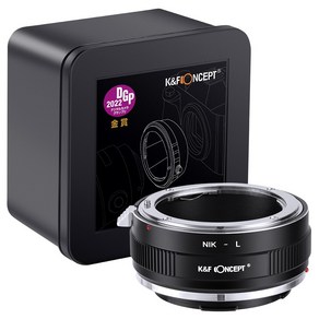 KnF NIK-L 렌즈변환 어댑터 니콘 Ai 렌즈 >> 라이카 L 바디 (뒤캡옵션) Nikon Ai lens to Leica L adapte (L cap option), NIK-L 어댑터, 1개