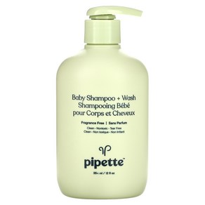 피펫 베이비 샴푸 + 워시 54ml Baby Shampoo Wash Shampooing Babe Pou Cops Et Cheveux, 1개, 354ml