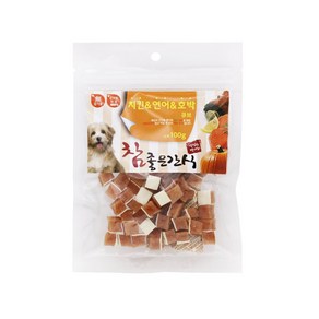 참좋은 간식 치킨&연어&호박큐브 100g 애견간식 강아지간식