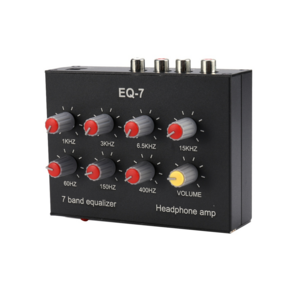 EQ-7 차량용 오디오 헤드셋 증폭기 7밴드 EQ 이퀄라이저 2채널 디지털 사운드 이퀄라이저