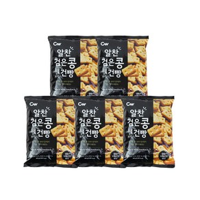 청우식품 알찬 검은콩 깨 보리 건빵, 450g, 5개