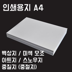 영신종이도매센터 인쇄용지 A4 백상지 모조지 아트지 스노우지 중질지