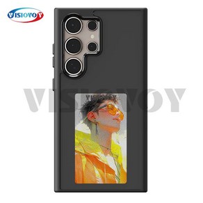 Visiovoy 4 Colo E ink Sceen Fo Samsung Galaxy S24 S23 Ulta Phone Case NFC DIY Cove Battey Fee