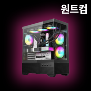 원트컴 4K 영상편집 컴퓨터 유튜브 동영상 에펙 프리미어프로 영상편집용 PC 데스크탑, Fee DOS, 영상편집용01, 기본형, 블랙, 영상편집용PC, 500GB, 16GB