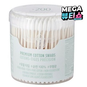 더페이스샵 데일리 뷰티툴즈 프리미엄 면봉, 200개입, 3개