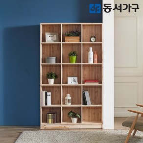 동서가구 삼나무 심플 1200 원목 5단 책장 DF629144, 원목색