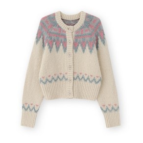 리엘 Lodge nodic knit cadigan candyfloss - 236201