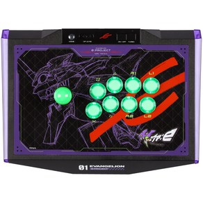 앙서 EVANGELION e:PROJECT ARCADE CONTROLLER[PC・PS4・PS3・Switch 대응에반게리온 공식 e스포츠 브랜드 버튼 교환뷰릭스 배치에반게리온 초호기]