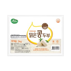 맑은물에 찌개에 좋은 맑은콩 두부 3kg, 1개